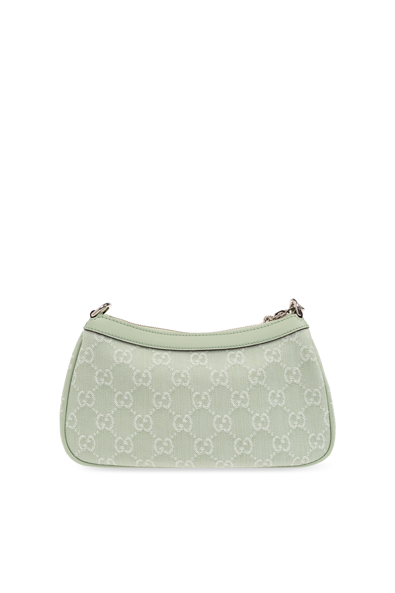 Gucci Ophidia, Green, Canvas, shoulder