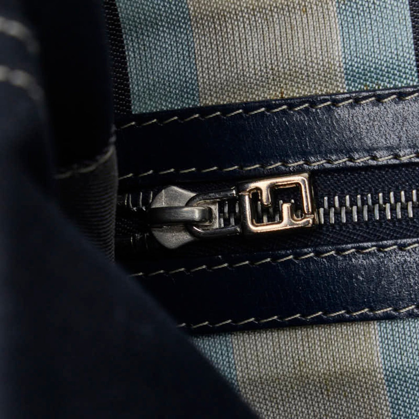 Fendi, Navy, Canvas, tote