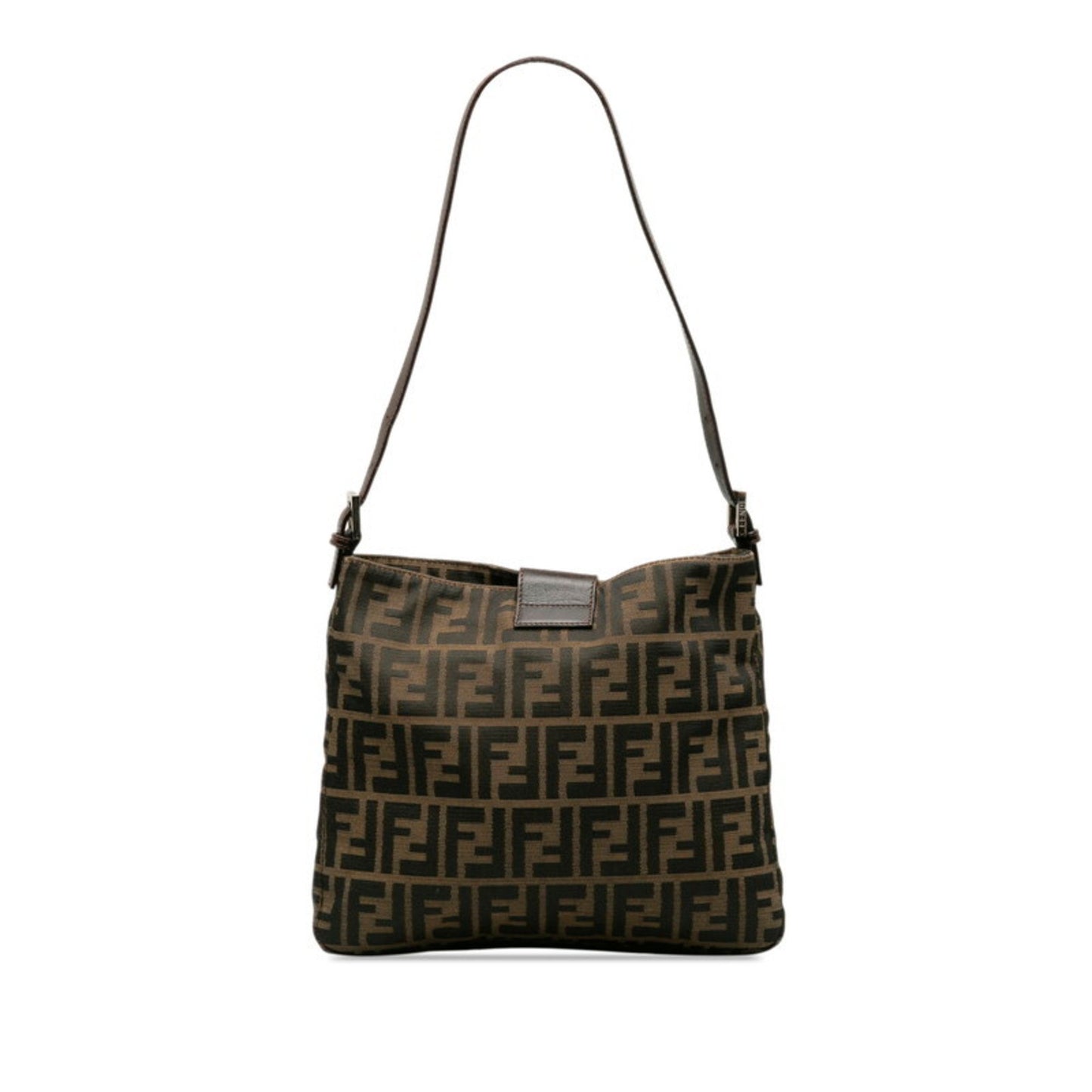 Fendi Zucca, Brown, Canvas, handbag