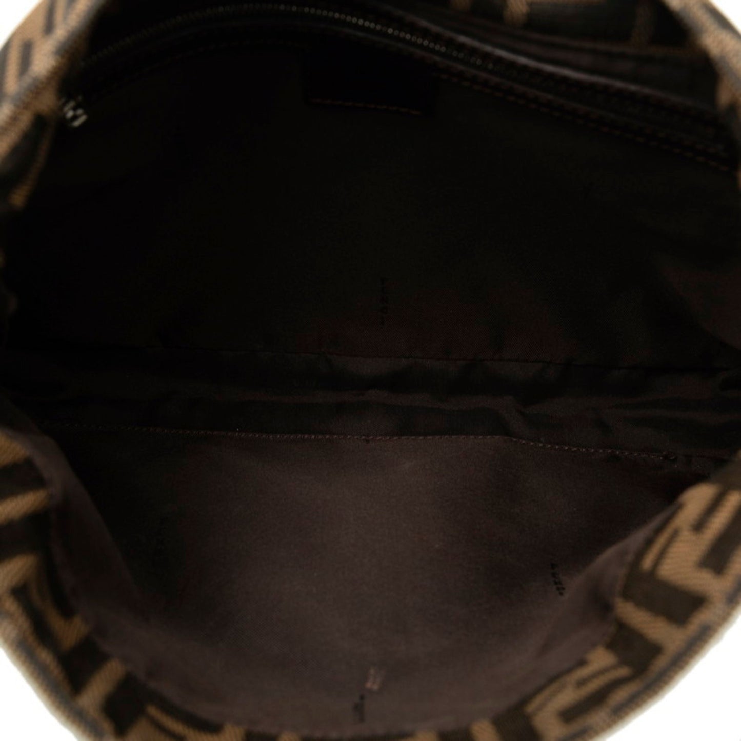 Fendi Zucca, Brown, Canvas, handbag