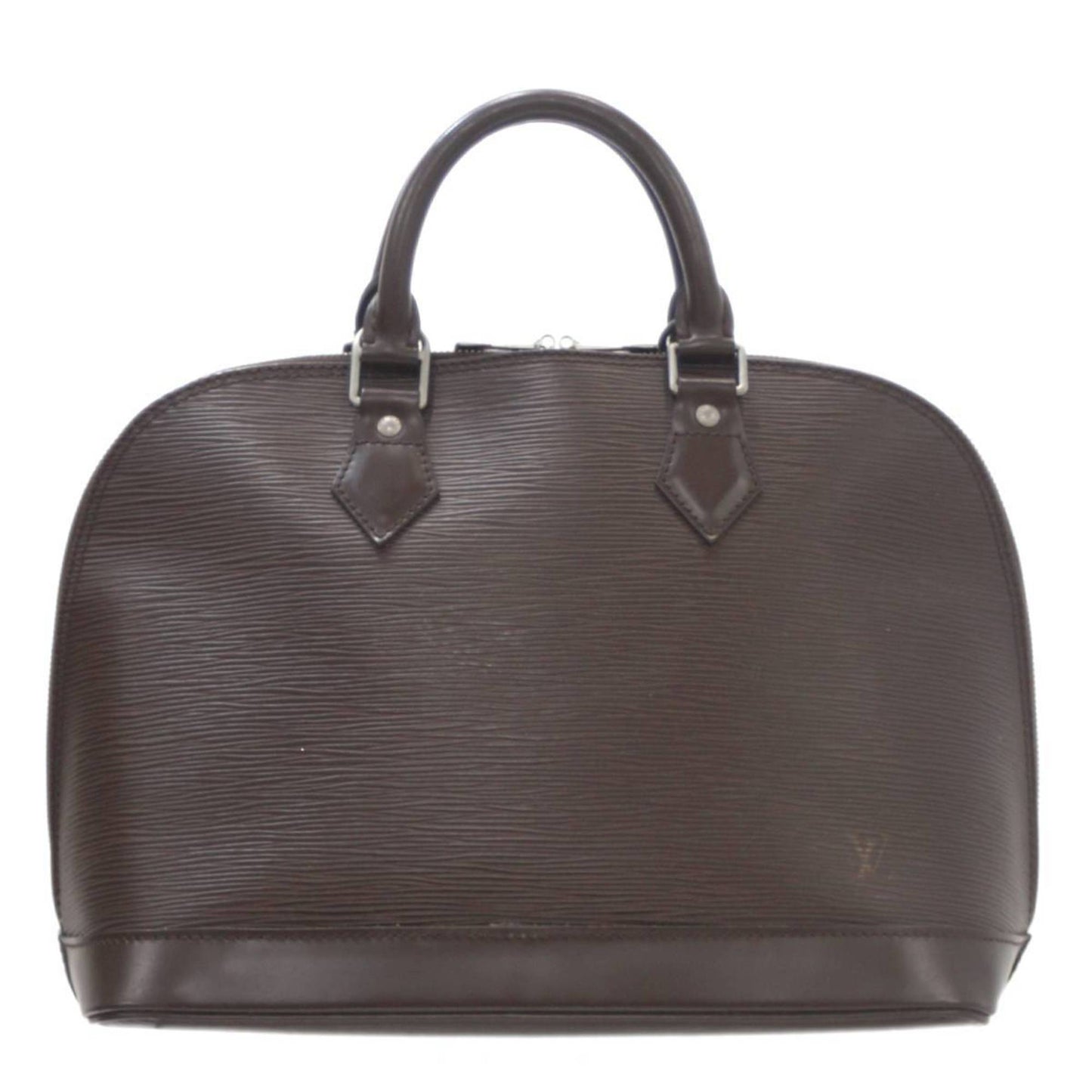Louis Vuitton Alma, Brown, Leather, handbag