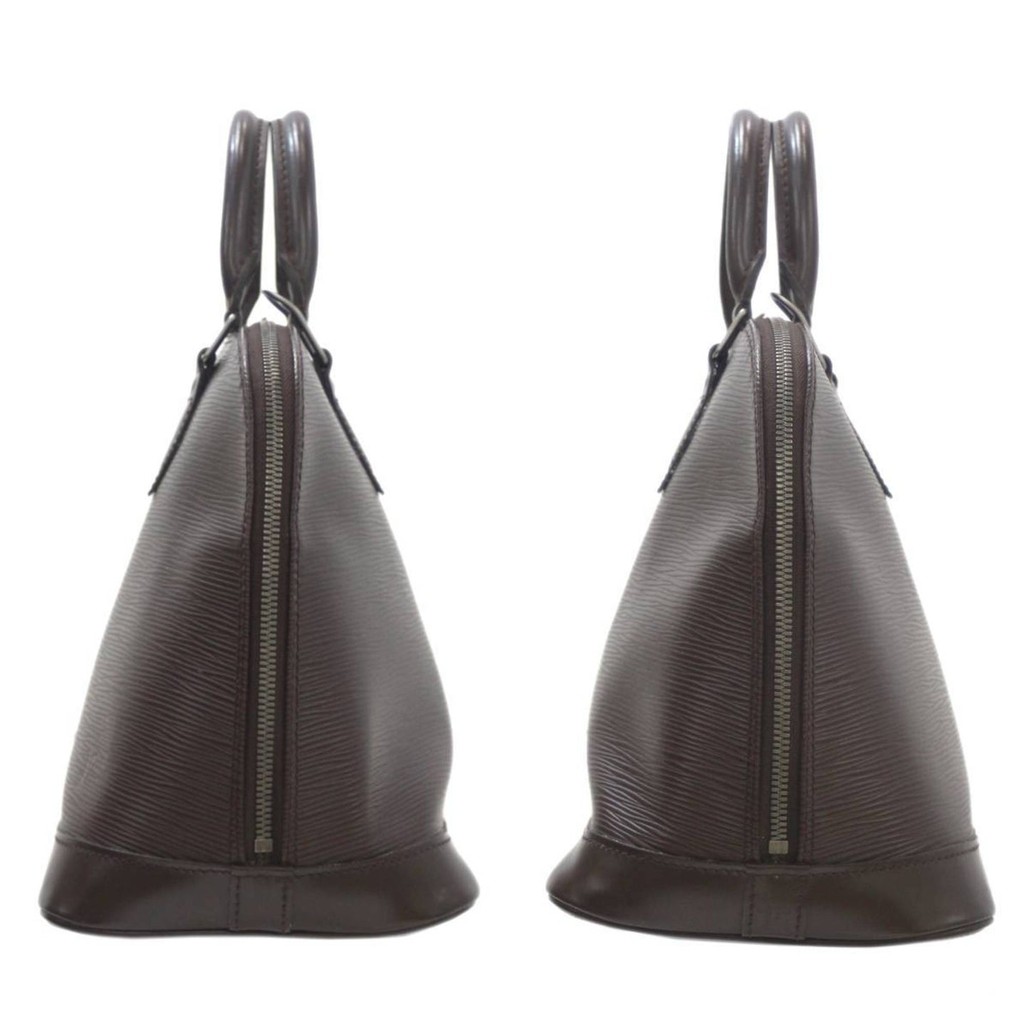 Louis Vuitton Alma, Brown, Leather, handbag