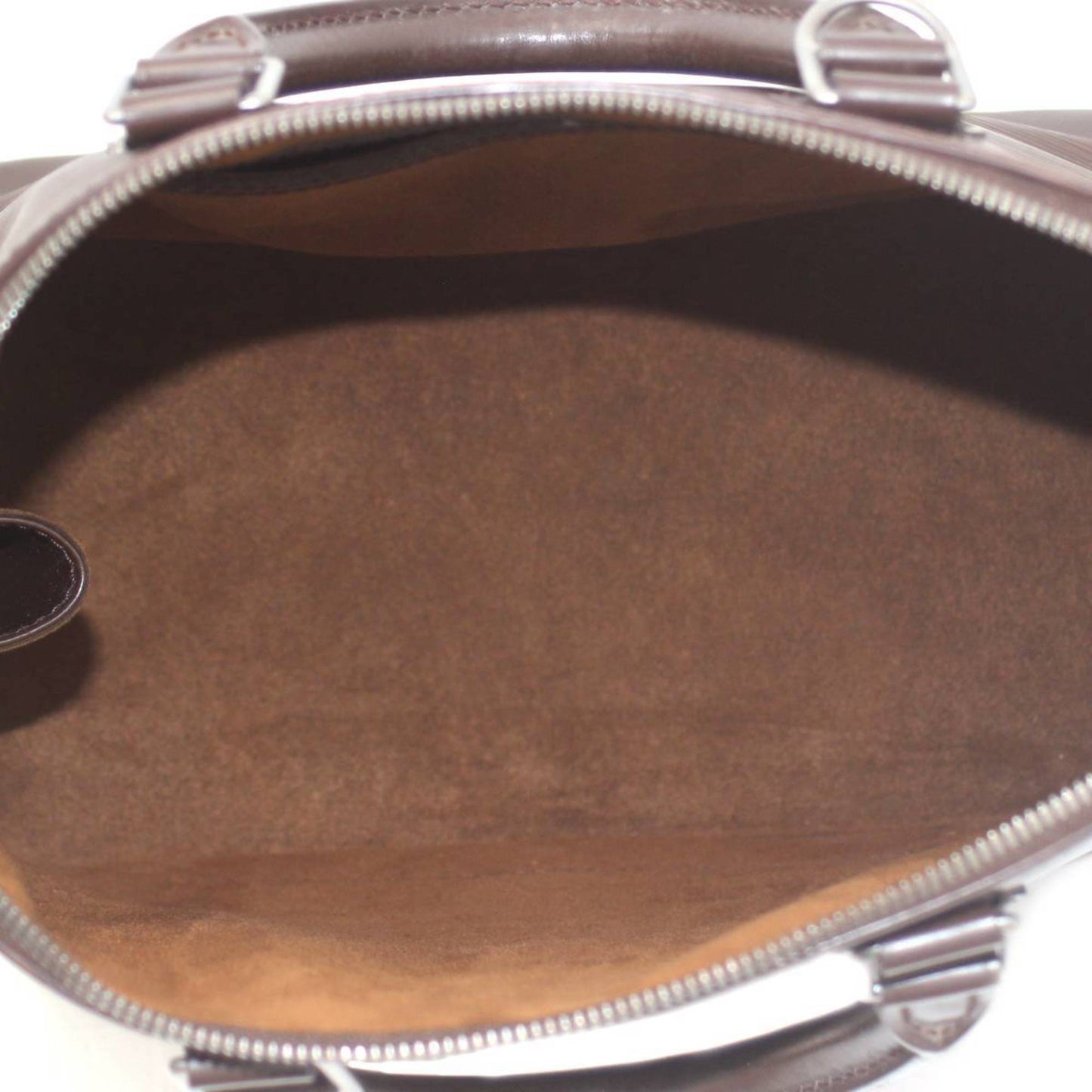 Louis Vuitton Alma, Brown, Leather, handbag