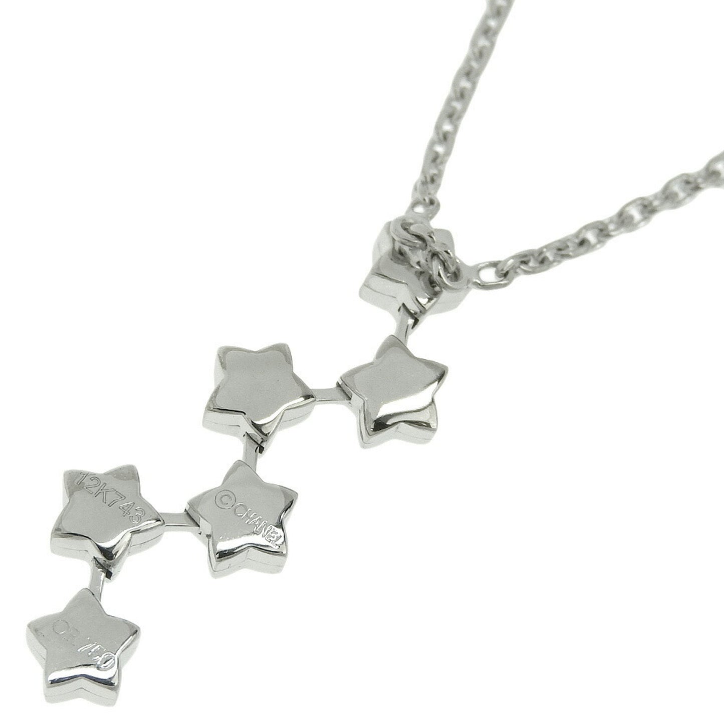 Chanel Comet Star, Silver, White Gold, necklace