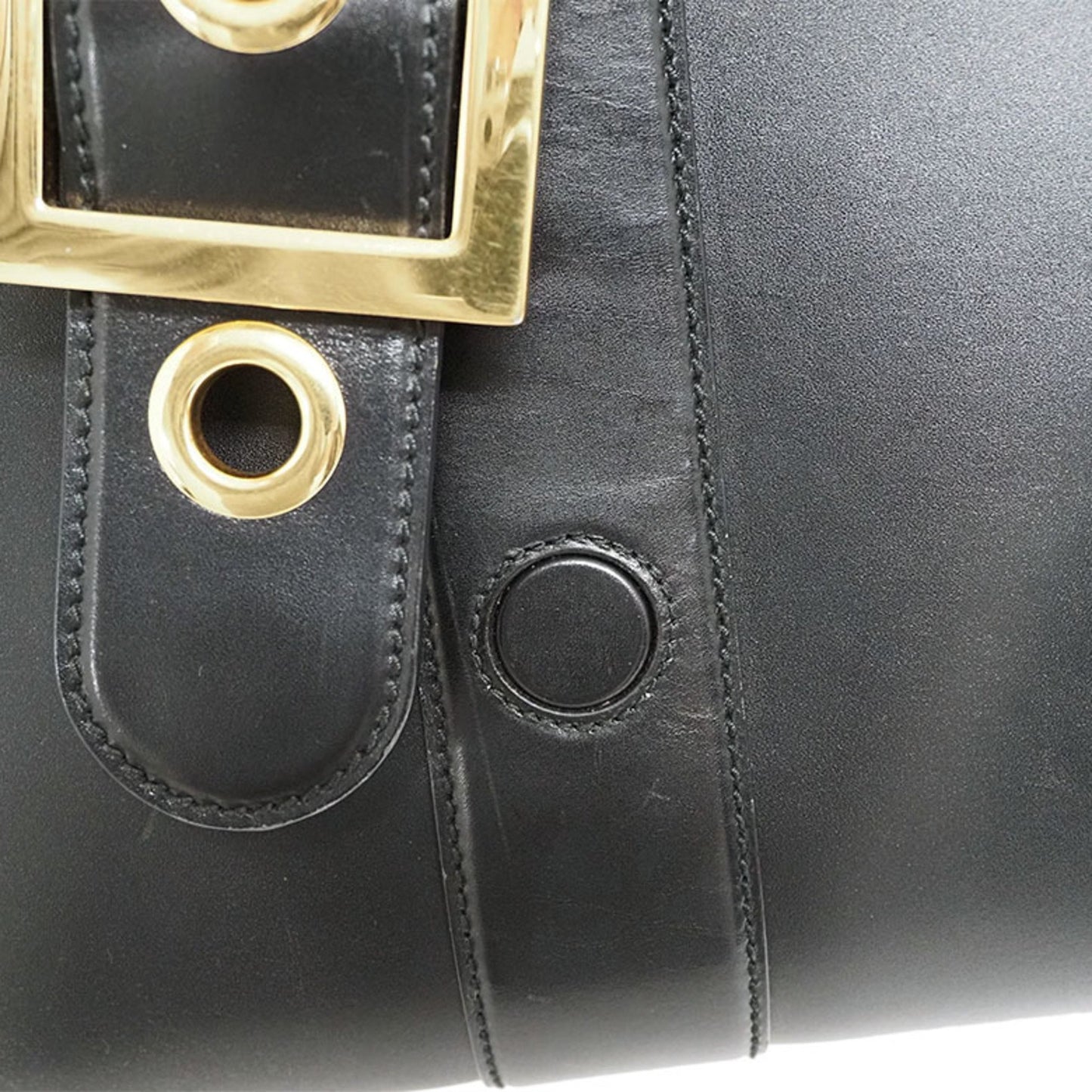 Gucci --, Black, Leather, tote