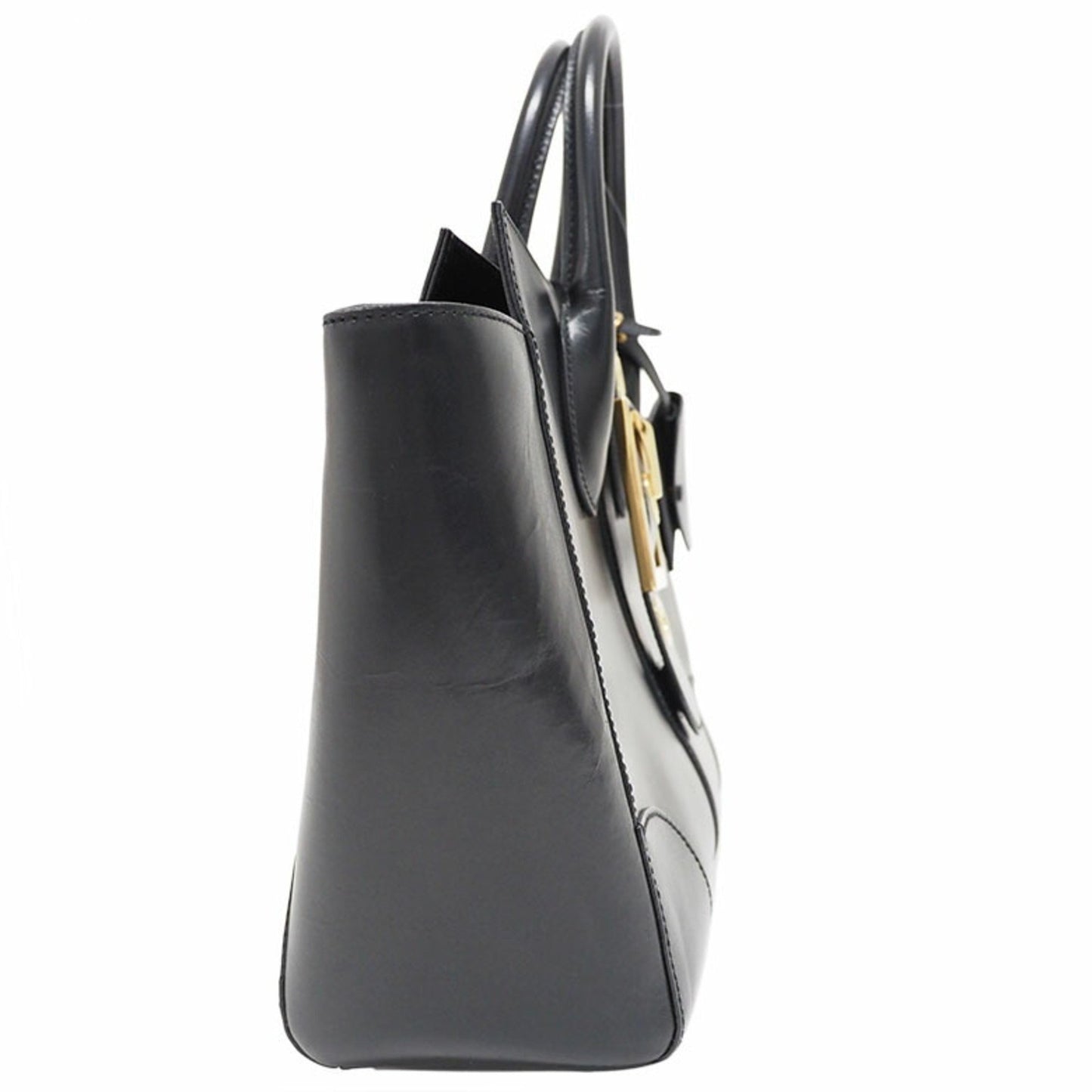 Gucci --, Black, Leather, tote