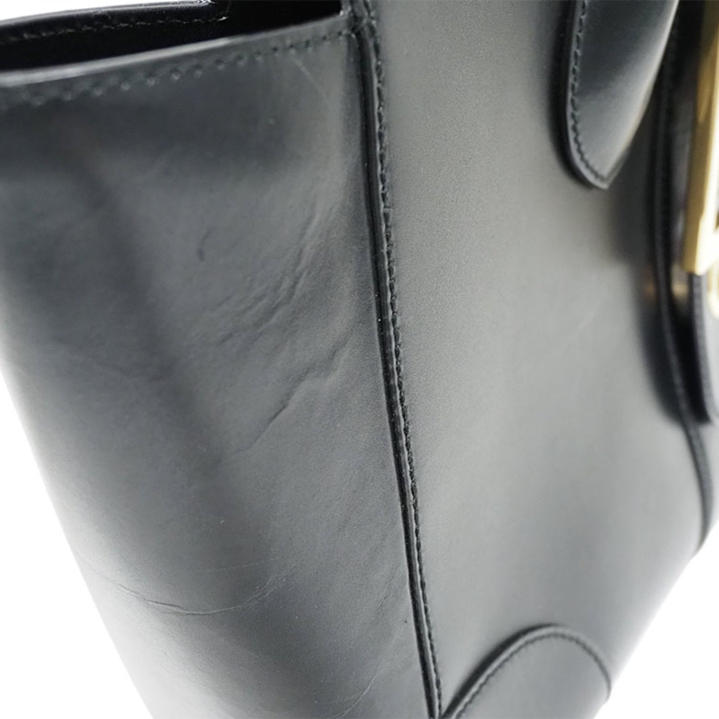 Gucci --, Black, Leather, tote