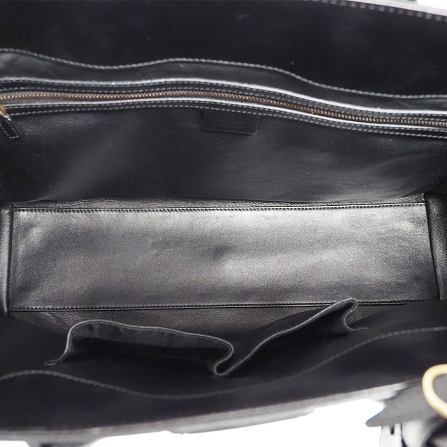 Gucci --, Black, Leather, tote