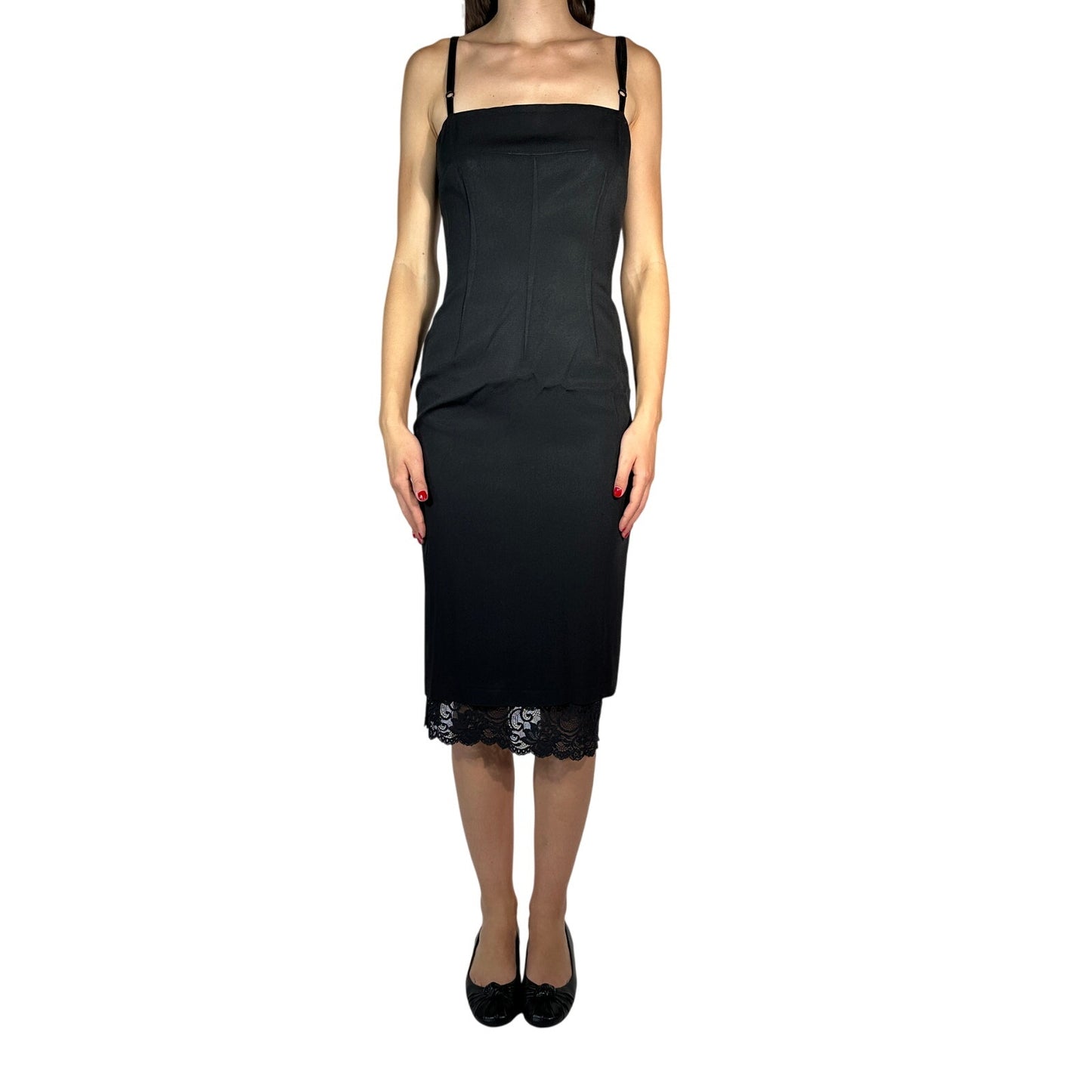 Weili Zheng Trapeze Dress Small Black NWT