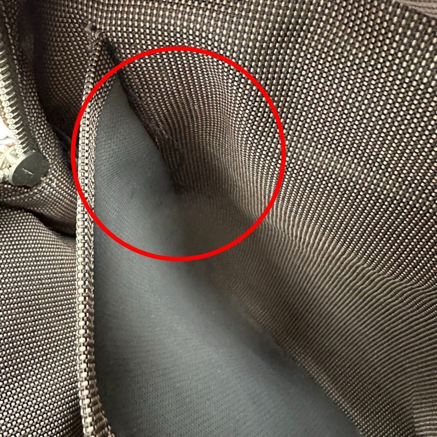 Hermès Herline, Grey, Canvas, tote
