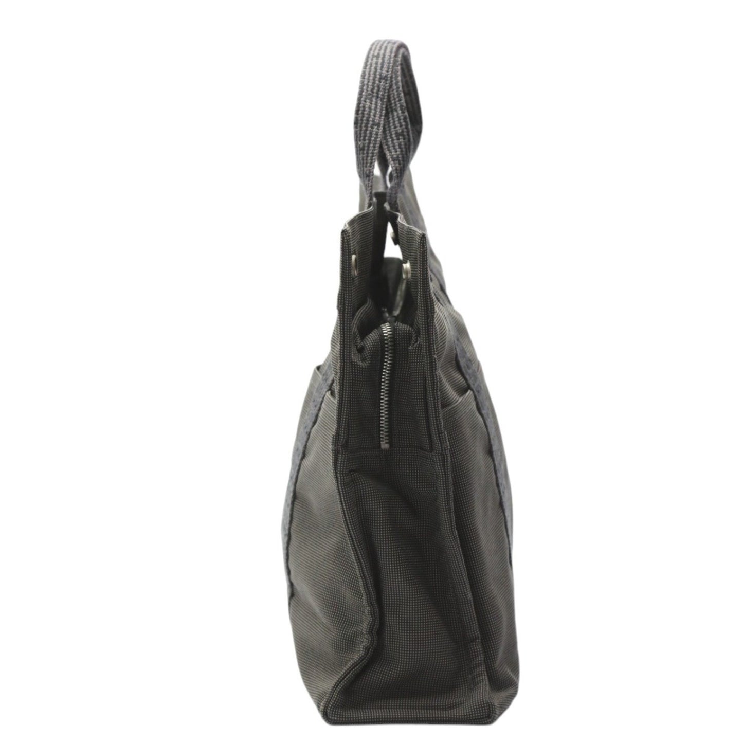 Hermès Herline, Grey, Canvas, tote