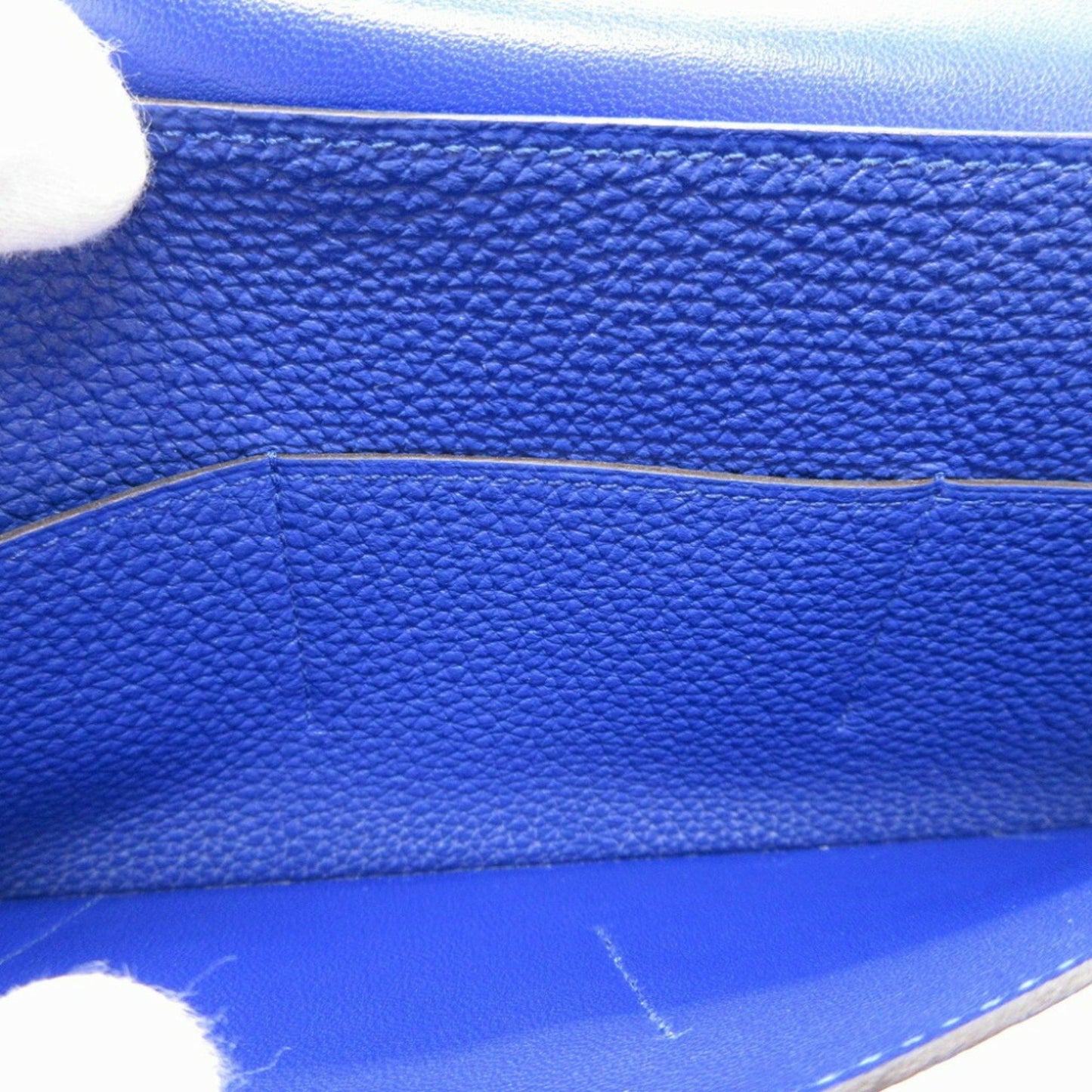 Hermès Dogon, Blue, Leather, wallet