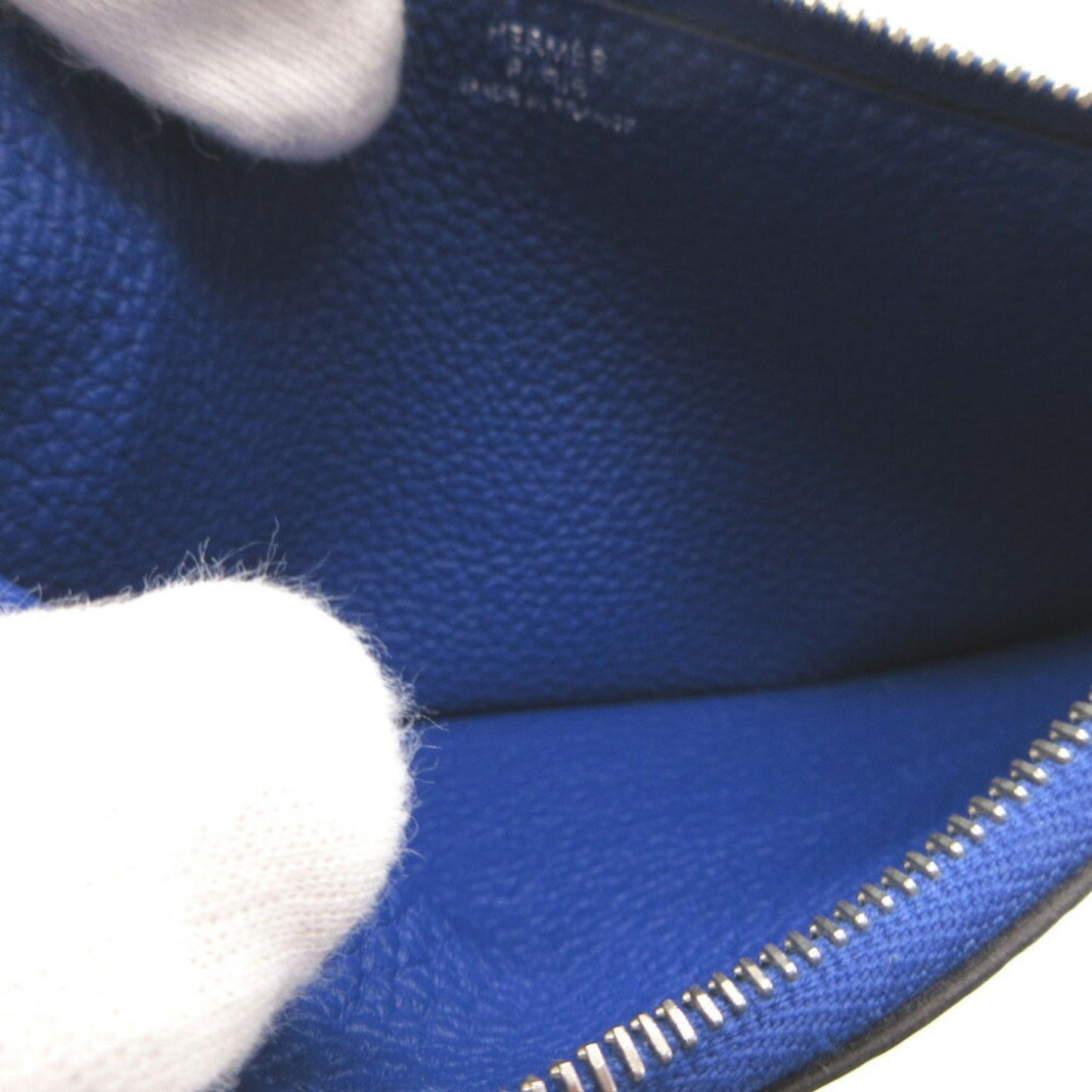 Hermès Dogon, Blue, Leather, wallet