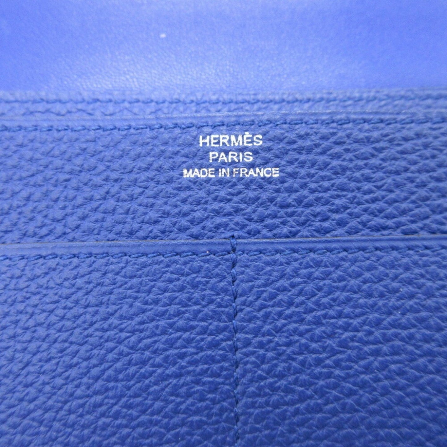 Hermès Dogon, Blue, Leather, wallet