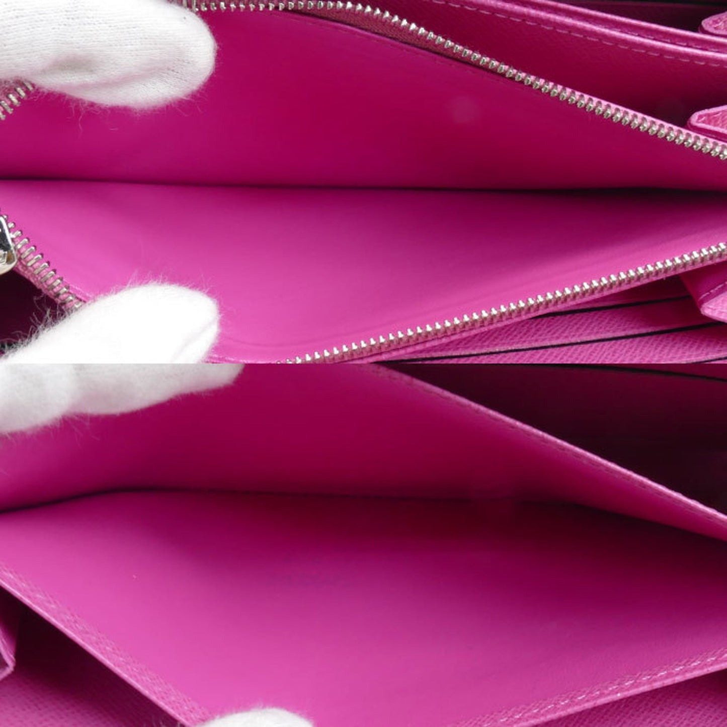 Louis Vuitton Portefeuille zippy, Pink, Leather, wallet