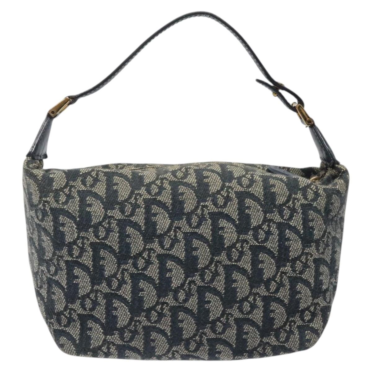 Dior Trotter, Navy, Canvas, handbag