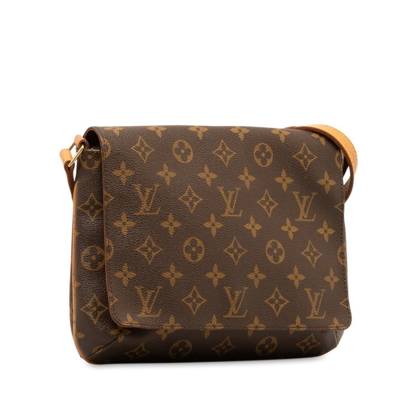 Louis Vuitton Musette Tango, Brown, Canvas, shoulder