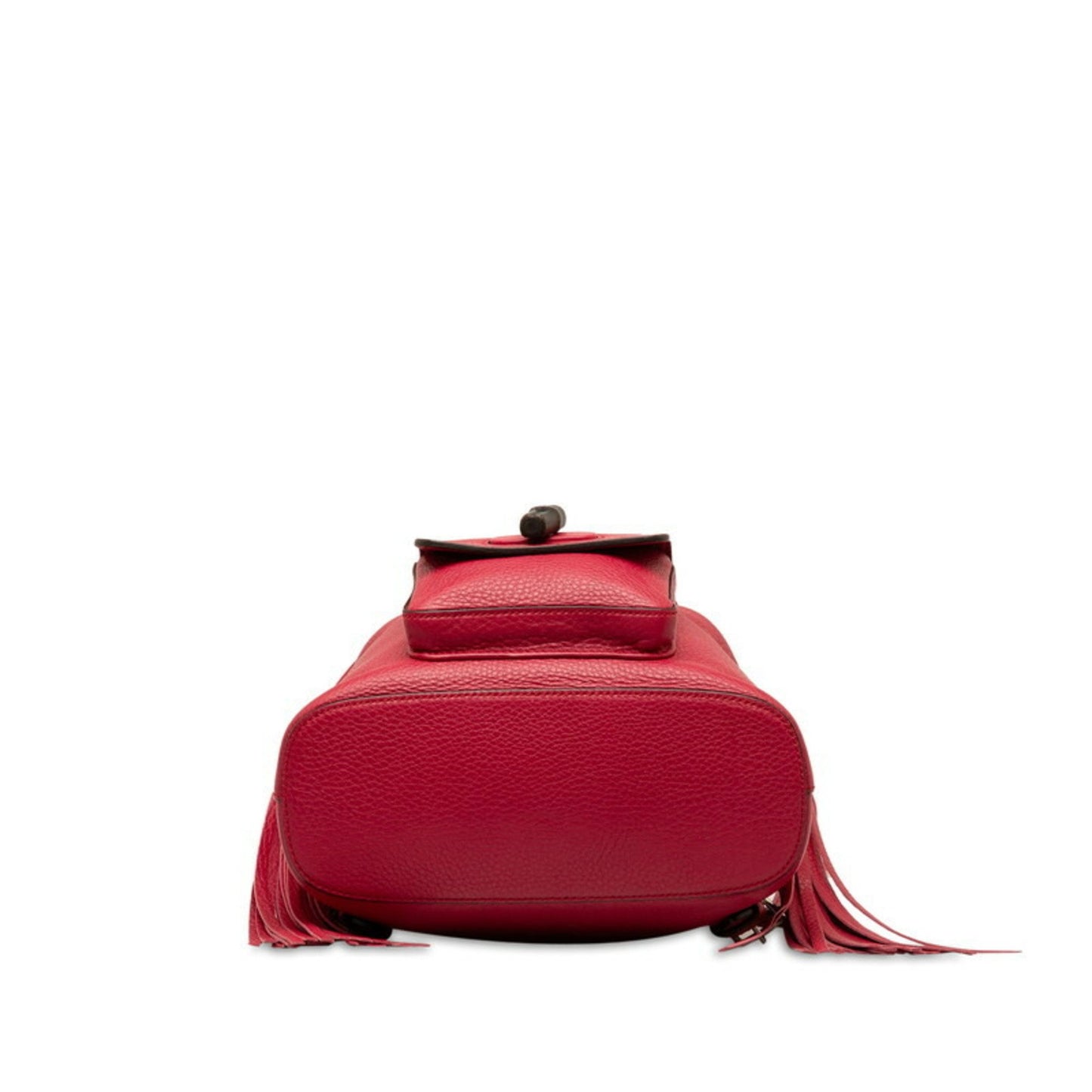 Gucci Bamboo, Red, Leather, backpack