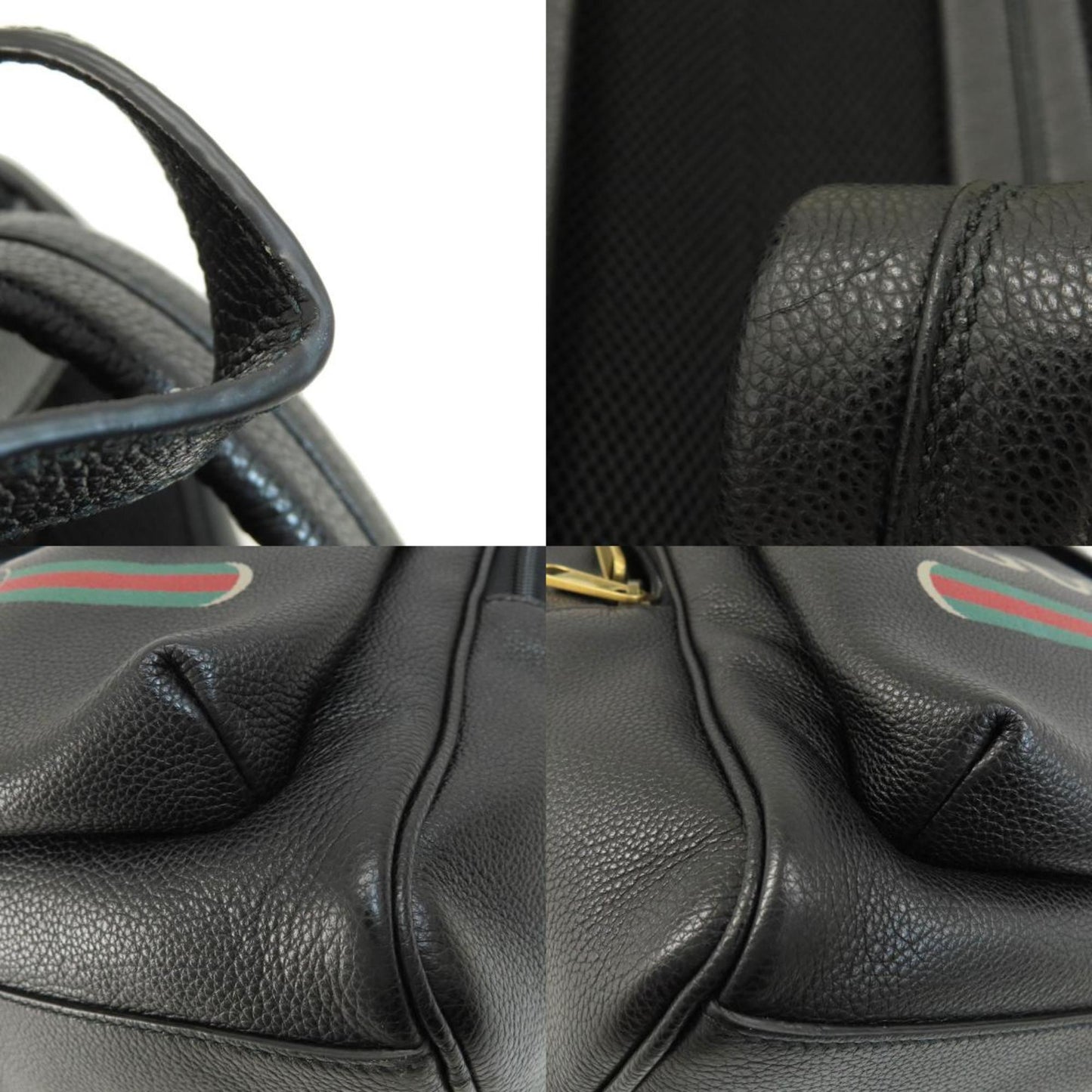 Gucci Ophidia, Black, Leather, backpack