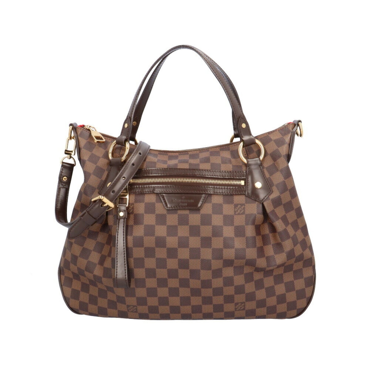 Louis Vuitton Evora, Brown, Canvas, shoulder