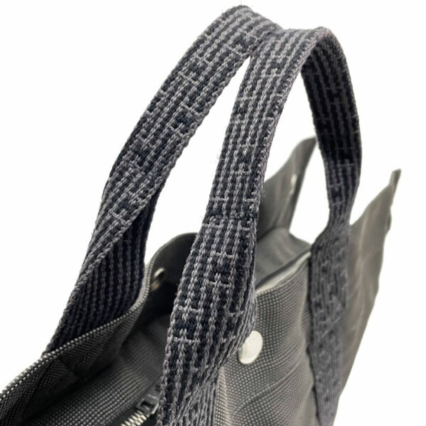 Hermès Herline, Grey, Canvas, tote