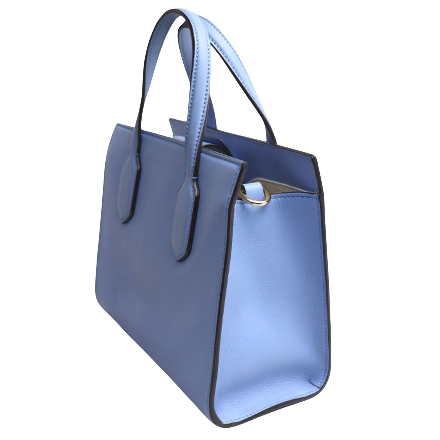 Gucci GG Ribbon, Blue, Leather, handbag