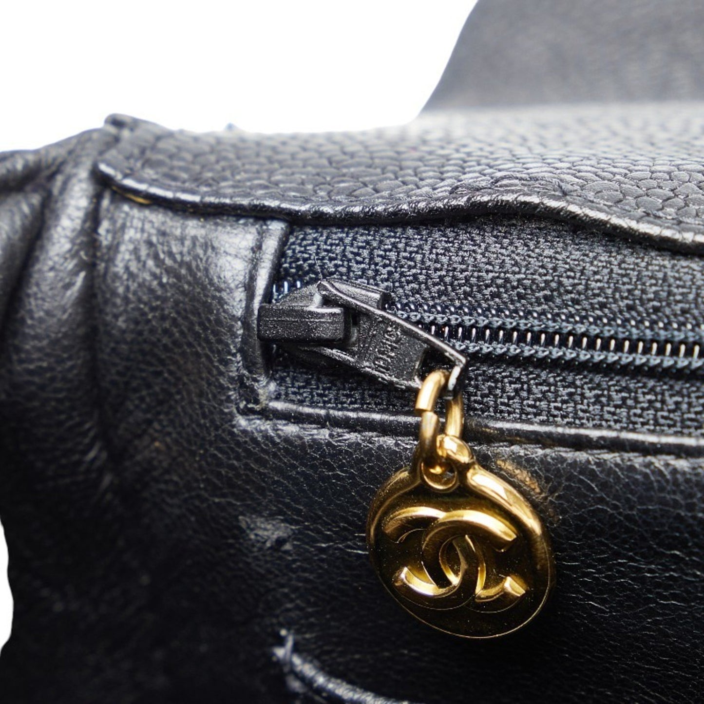 Chanel Mademoiselle, Black, Leather, handbag