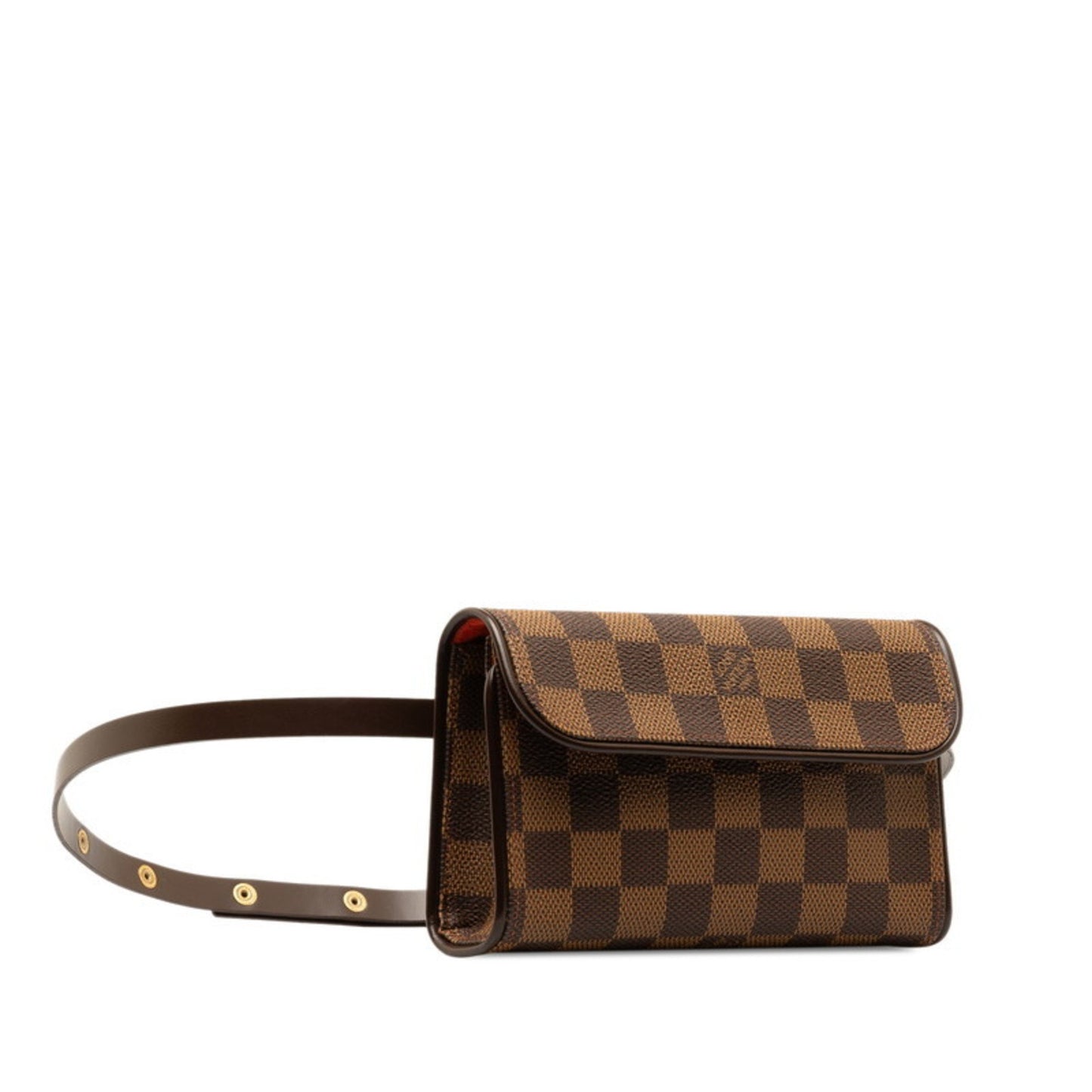 Louis Vuitton Pochette florentine, Brown, Canvas, clutch
