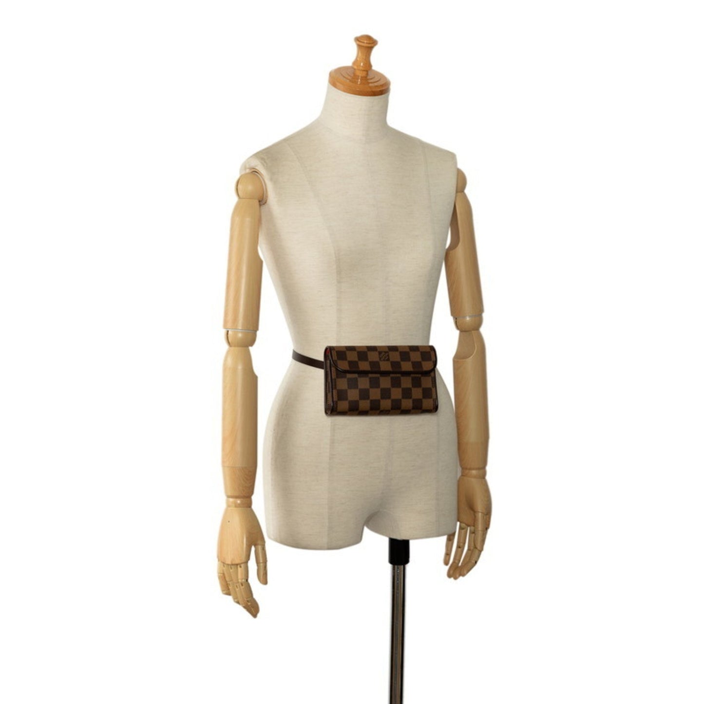 Louis Vuitton Pochette florentine, Brown, Canvas, clutch