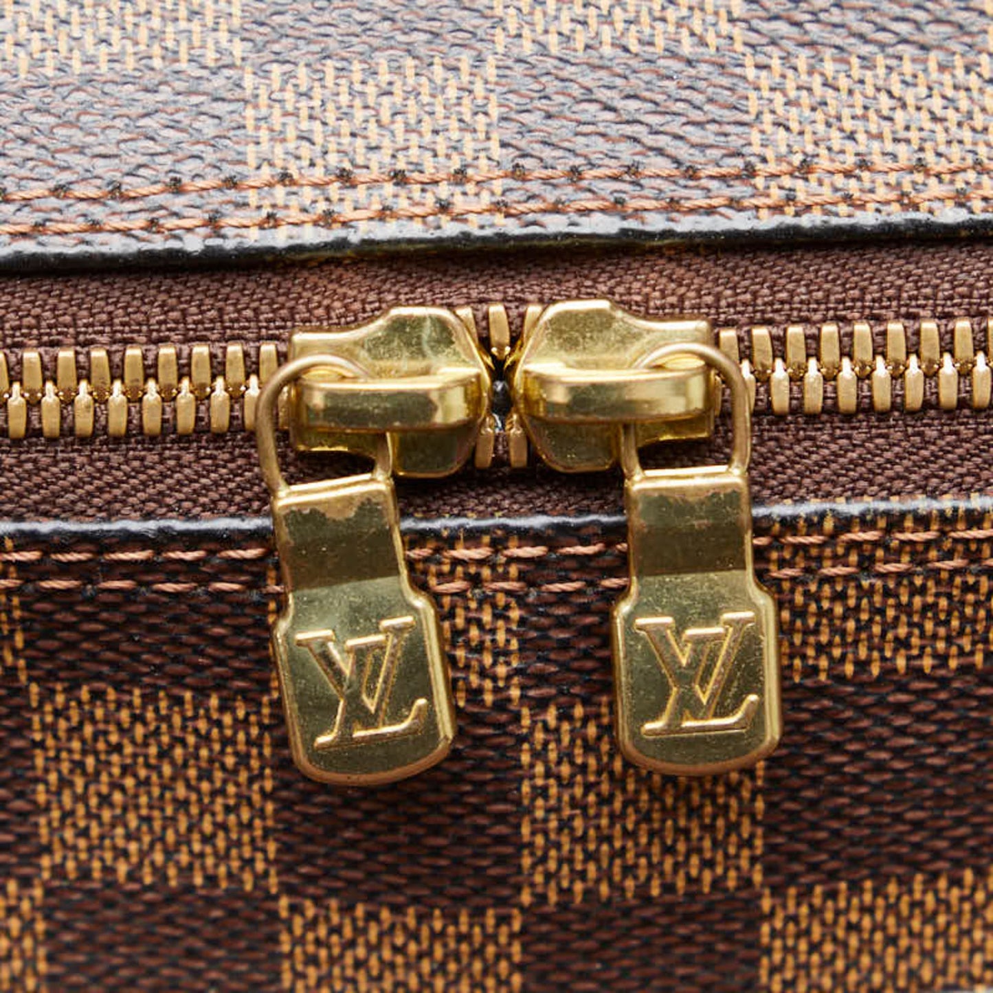 Louis Vuitton Naviglio, Brown, Canvas, shoulder