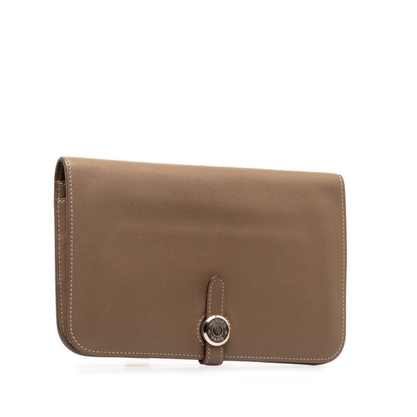 Hermès dOGON gm, Purple, Leather, wallet