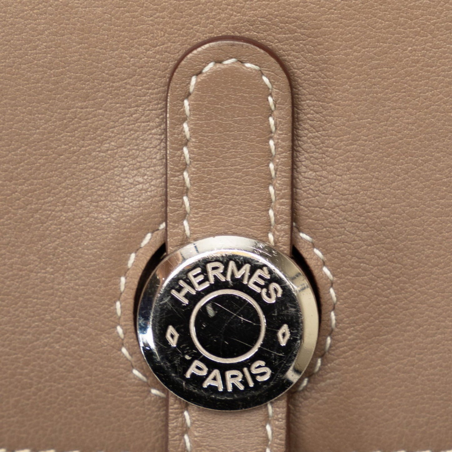 Hermès dOGON gm, Purple, Leather, wallet
