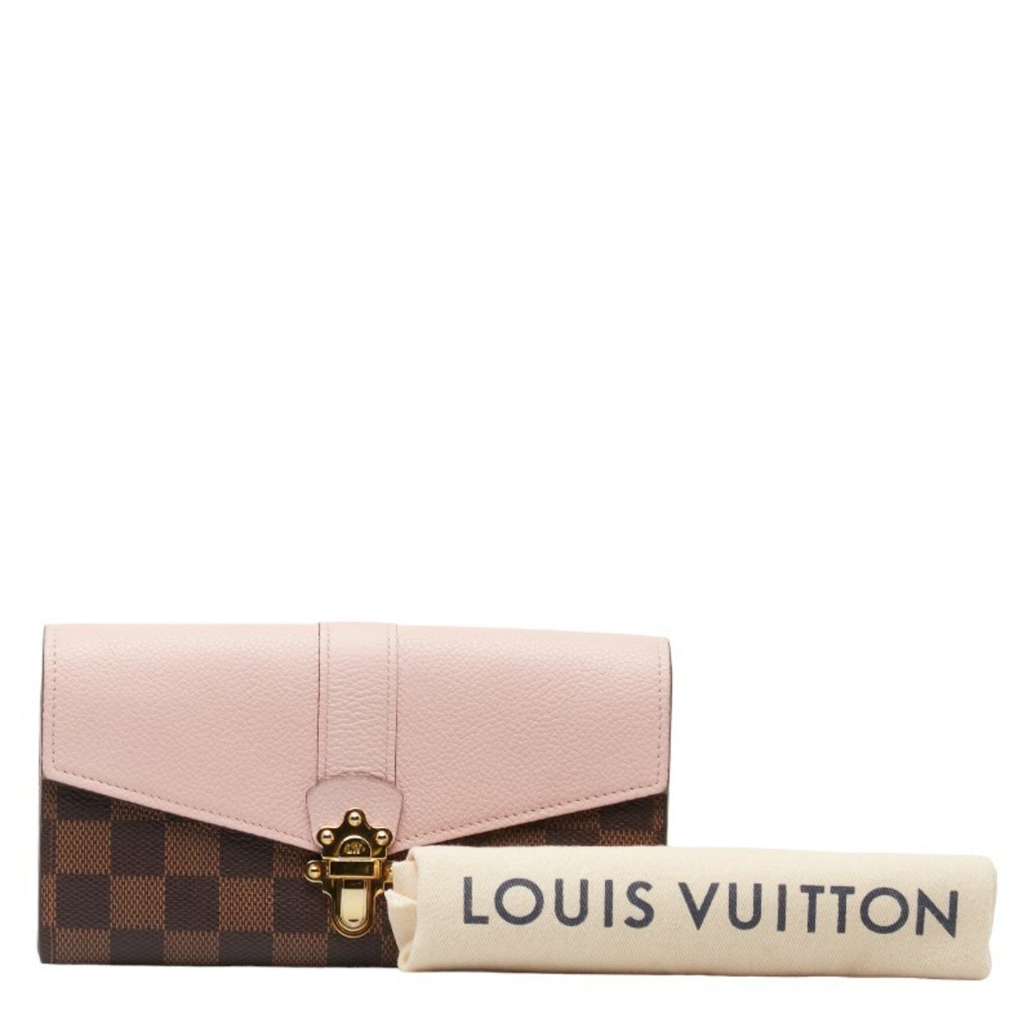 Louis Vuitton Clapton, Brown, Canvas, wallet
