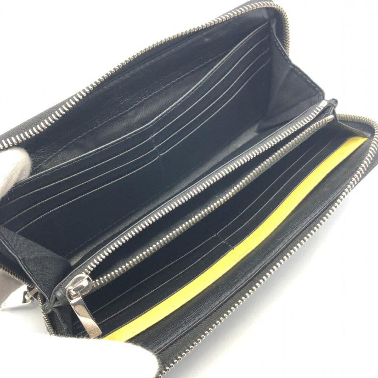 Dior --, Black, Leather, wallet