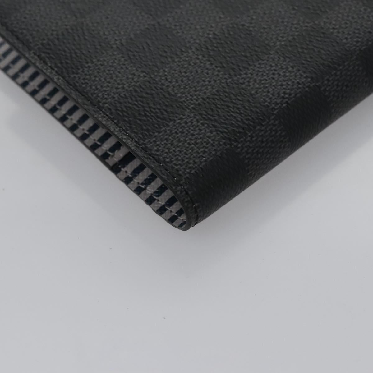 Louis Vuitton Agenda PM, Black, Canvas, wallet