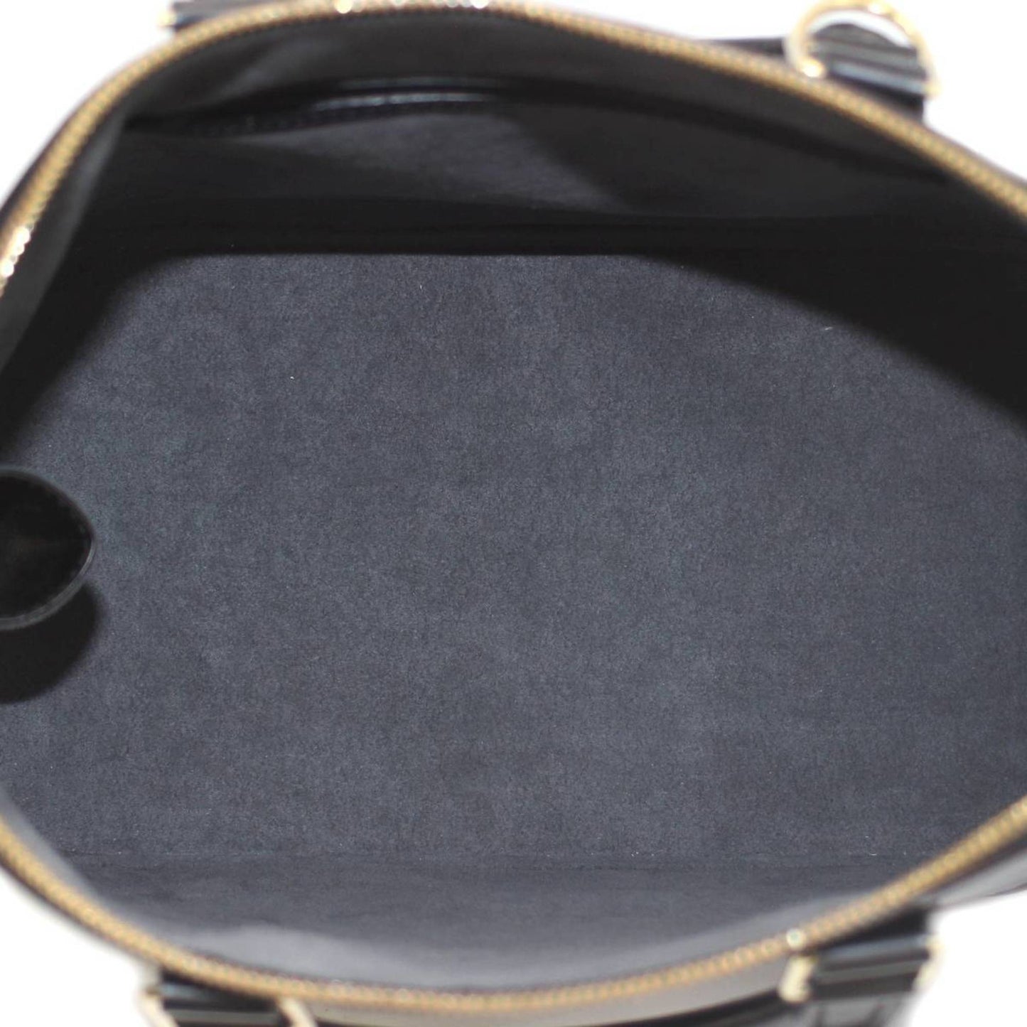 Louis Vuitton Alma, Black, Leather, handbag