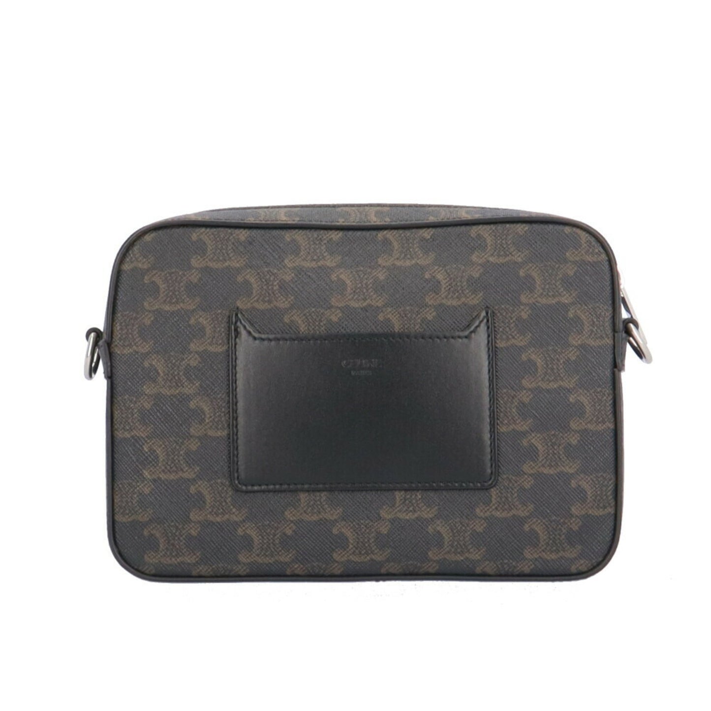 Céline Triomphe, Black, Canvas, shoulder