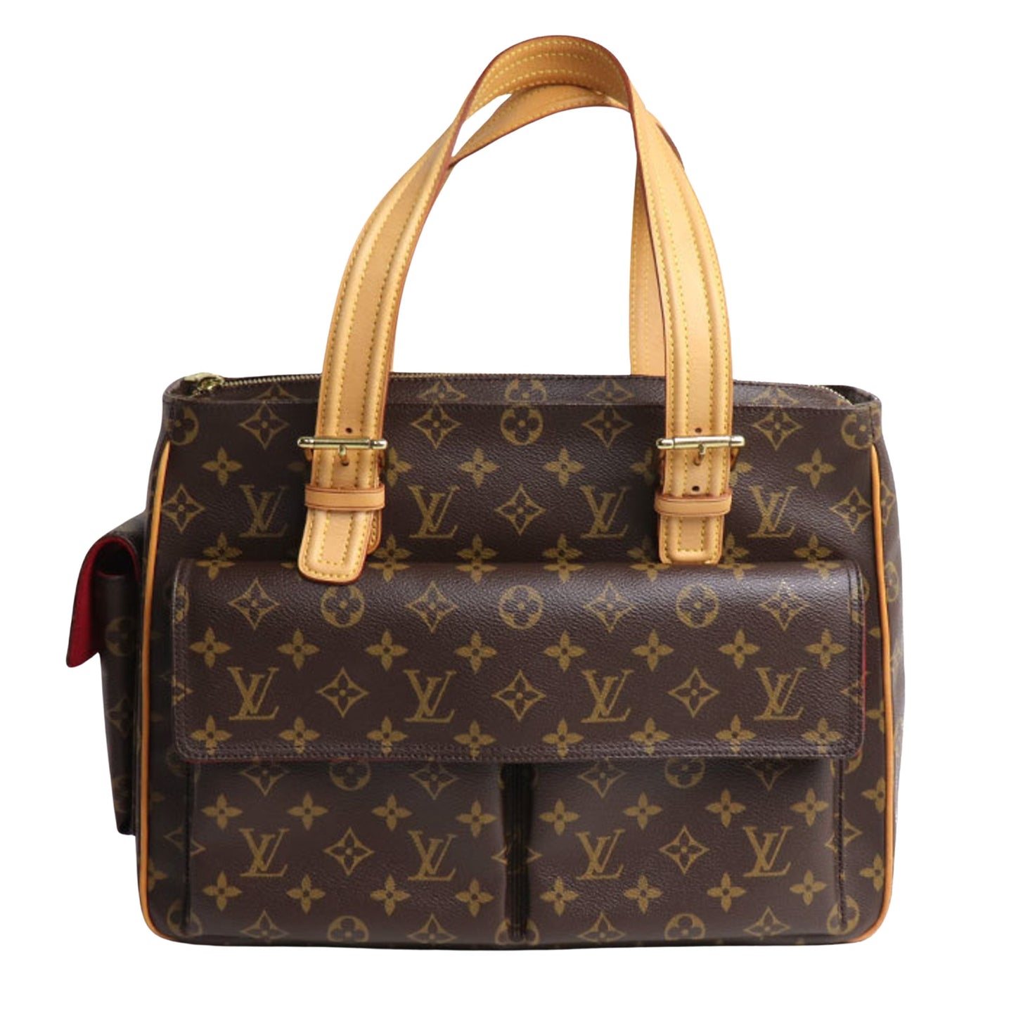 Louis Vuitton Multipli Cité, Brown, Canvas, shoulder