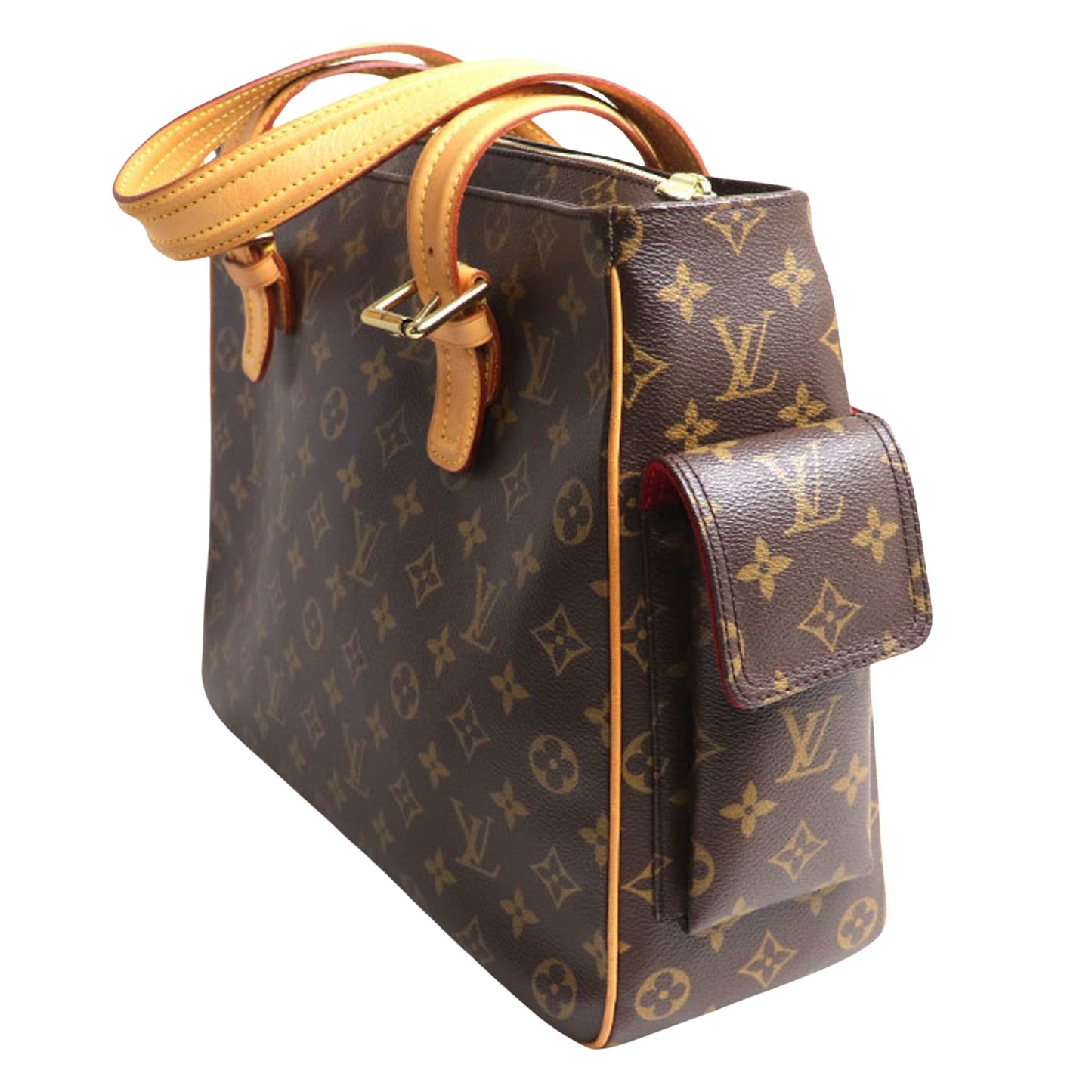 Louis Vuitton Multipli Cité, Brown, Canvas, shoulder
