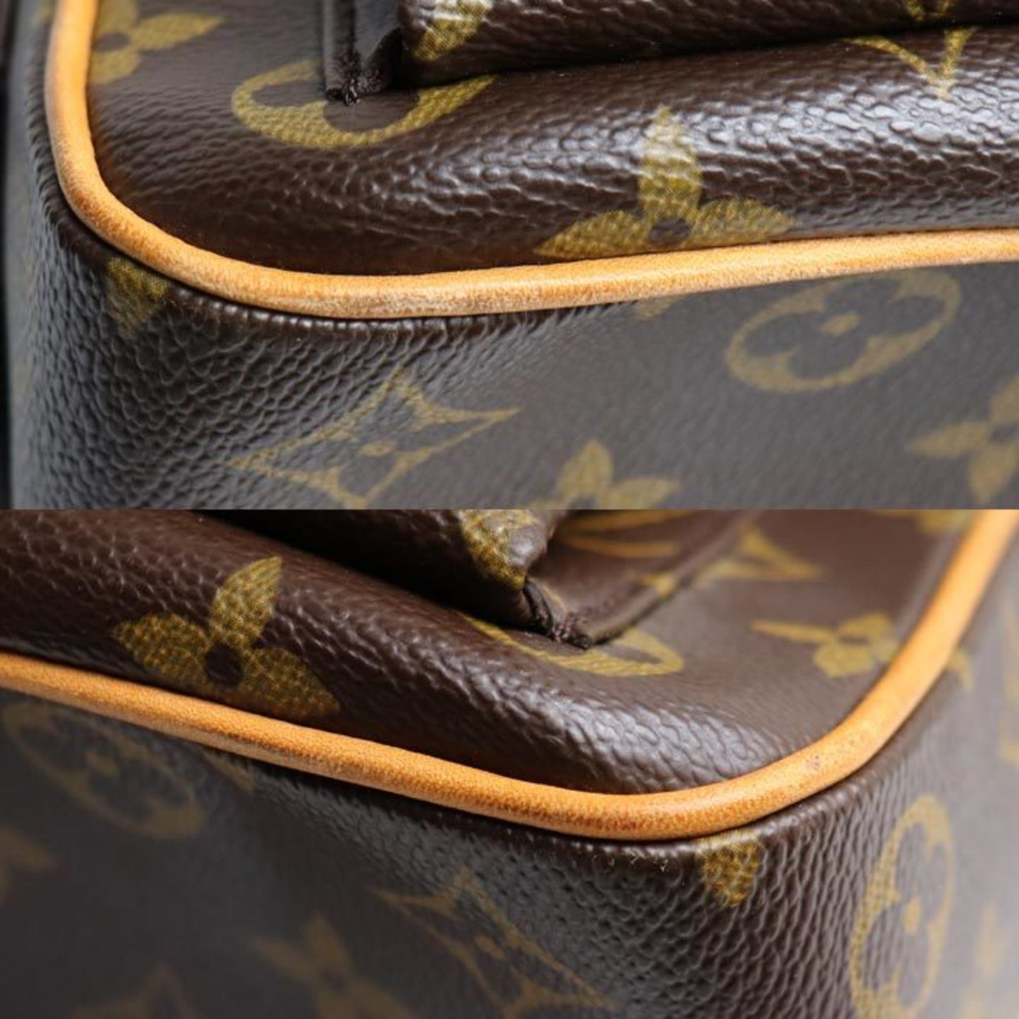 Louis Vuitton Multipli Cité, Brown, Canvas, shoulder