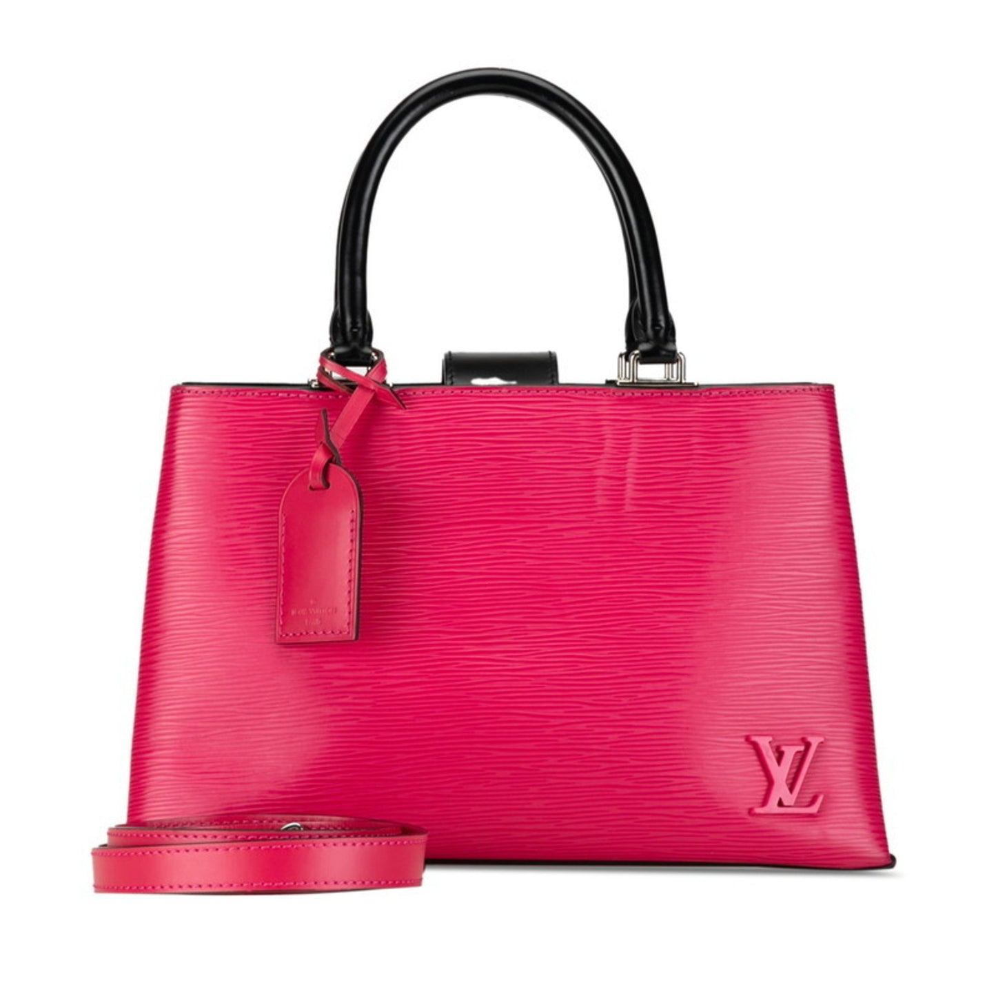Louis Vuitton Kleber, Pink, Leather, handbag