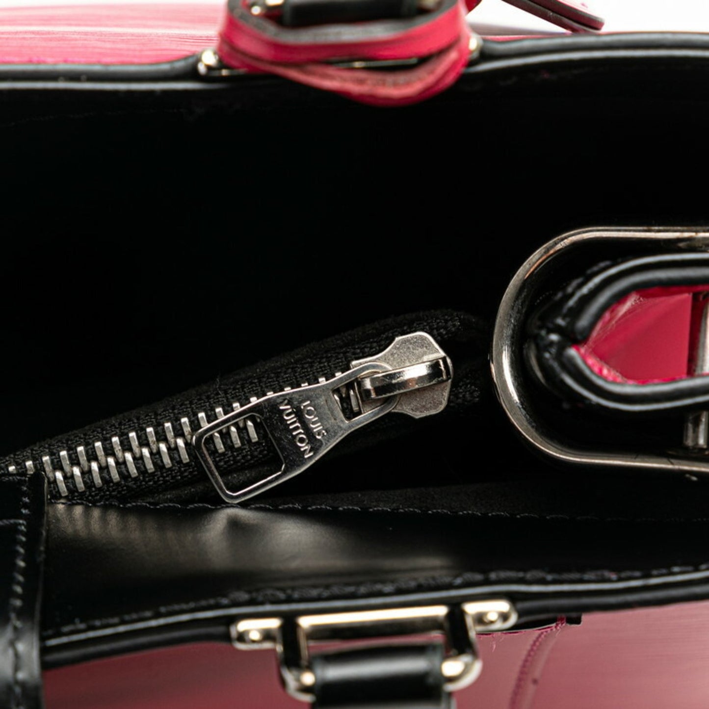 Louis Vuitton Kleber, Pink, Leather, handbag