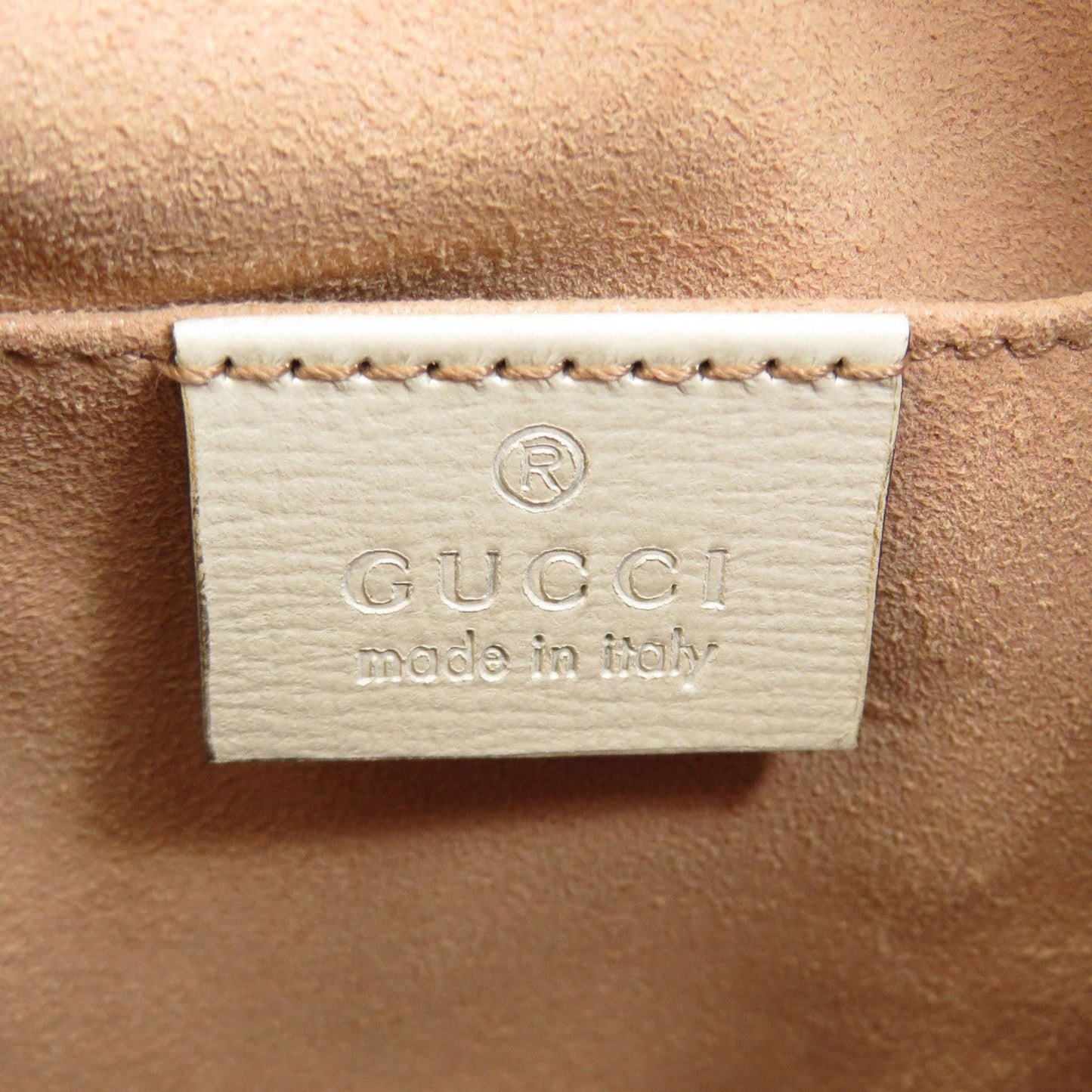 Gucci Horsebit, White, Leather, tote