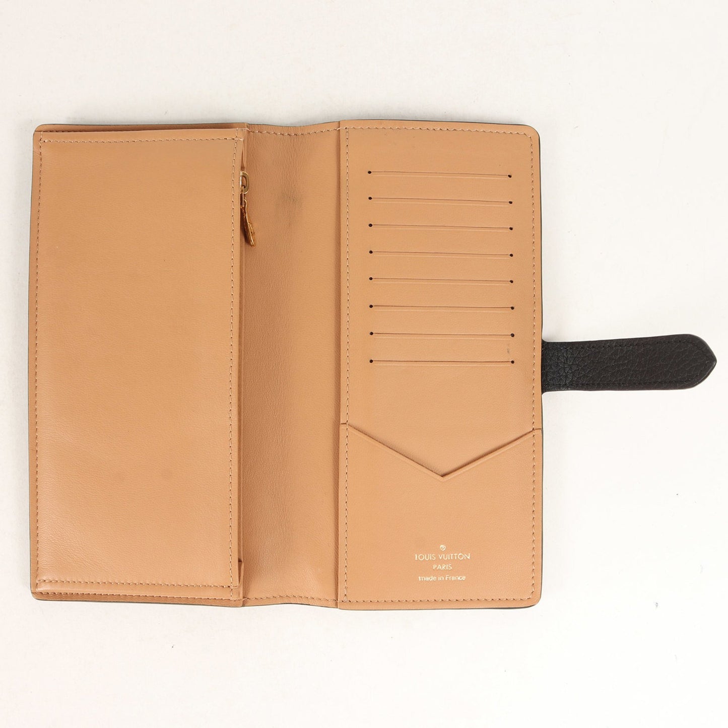 Louis Vuitton, Black, Leather, wallet