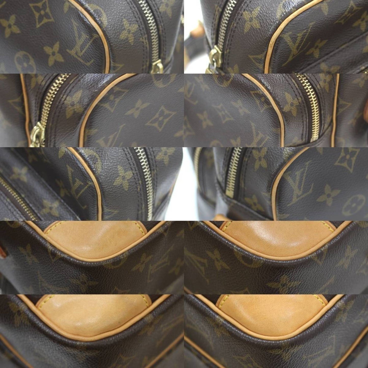 Louis Vuitton Nile, Brown, Canvas, shoulder