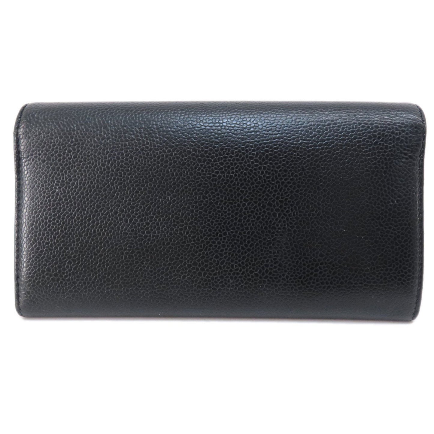 Chanel Logo CC, Black, Leather, wallet