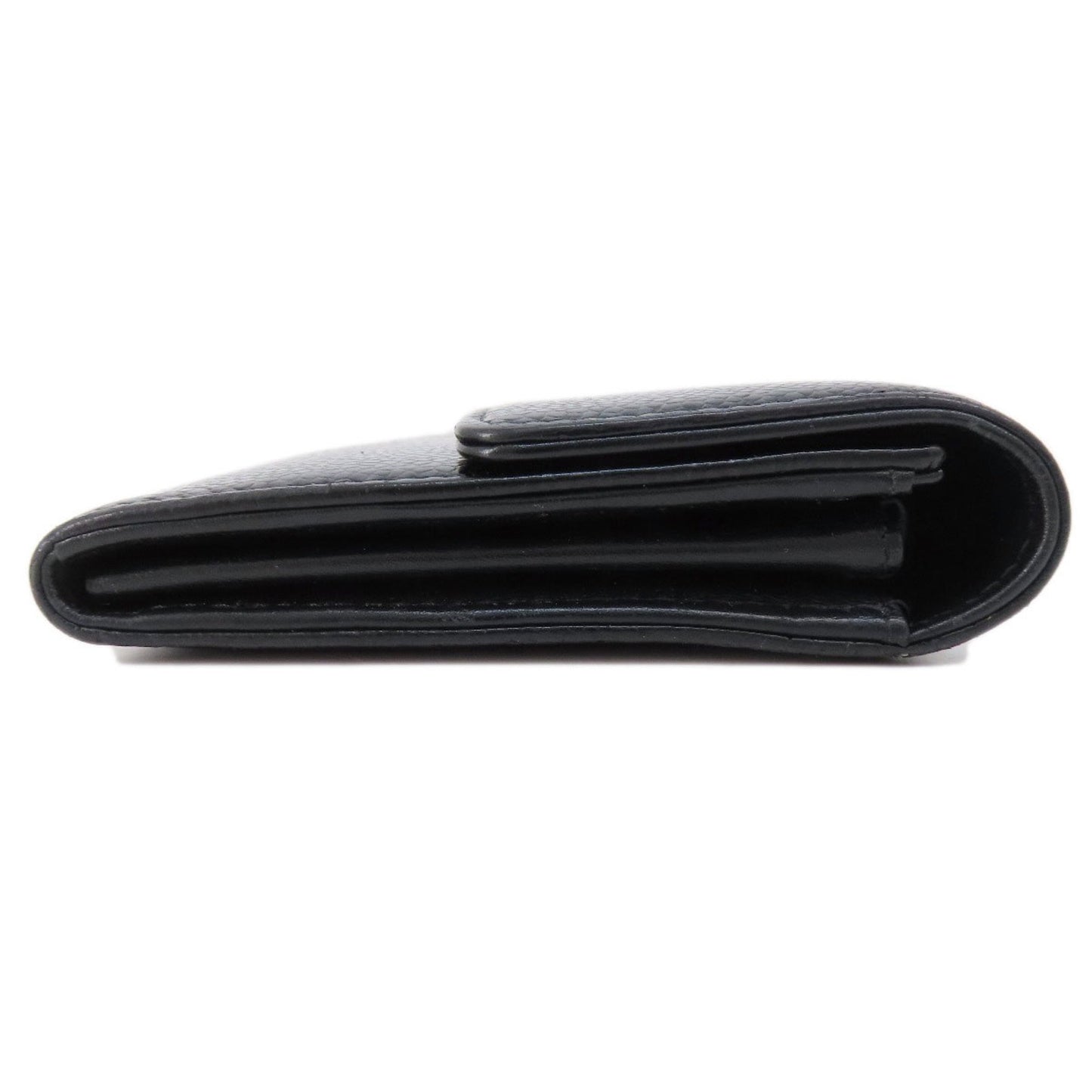 Chanel Logo CC, Black, Leather, wallet