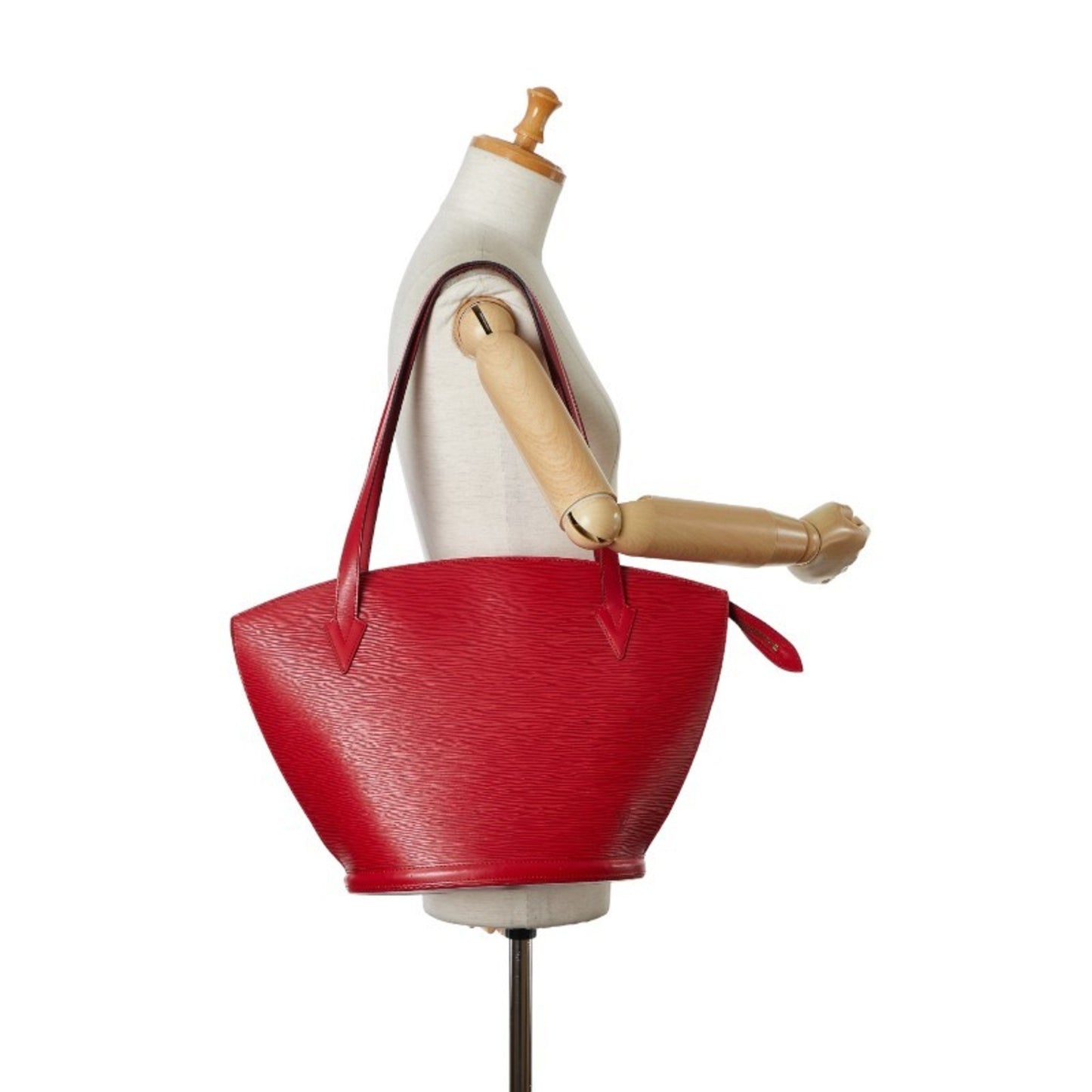 Louis Vuitton Saint Jacques, Red, Leather, shoulder