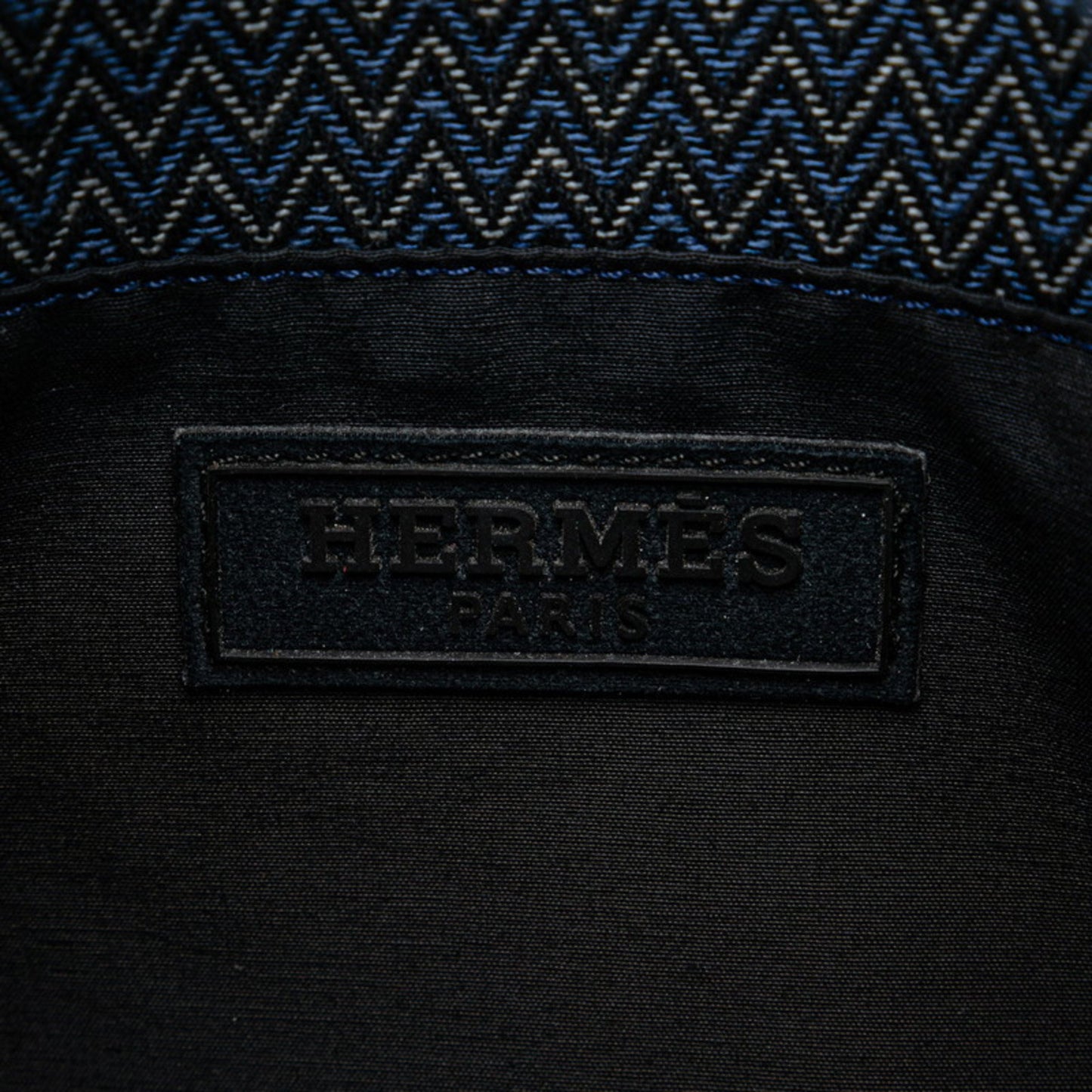 Hermès SAC DE PANSAGE, Blue, Canvas, shoulder