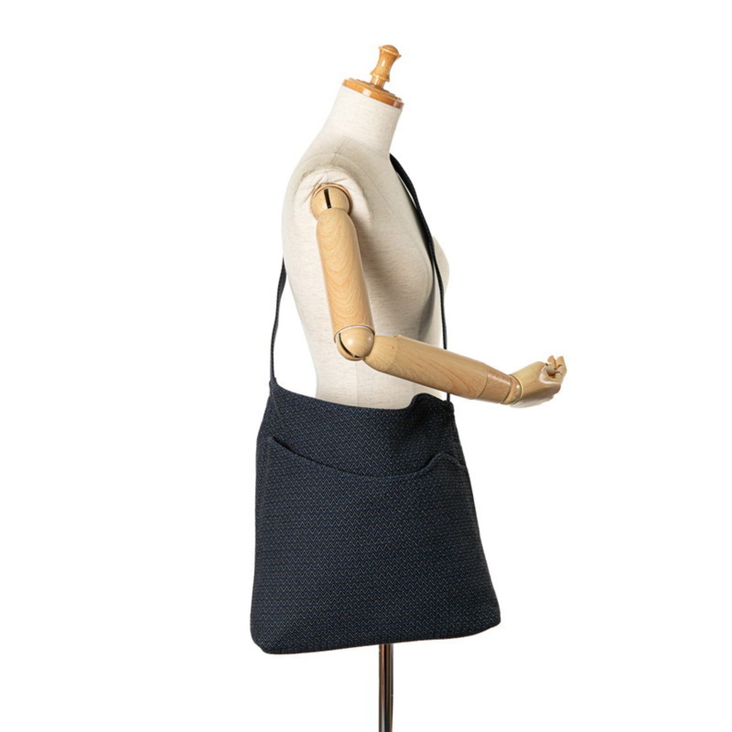 Hermès SAC DE PANSAGE, Blue, Canvas, shoulder